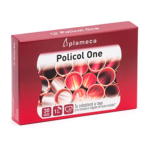 Plameca - Policol One, Pastillas Colesterol, Reduce Y Mantiene Niveles De Colesterol, Hígado En Buen Estado, Nueva Fórmula Con Levadura De Arroz Rojo, Gugul, Alcachofera Y Diente De León - 30 Cápsulas