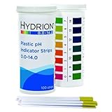 Micro Essential Lab 9800 Plastic pH Test Strips, 0.0 - 14.0 pH 1 Vial of 100...