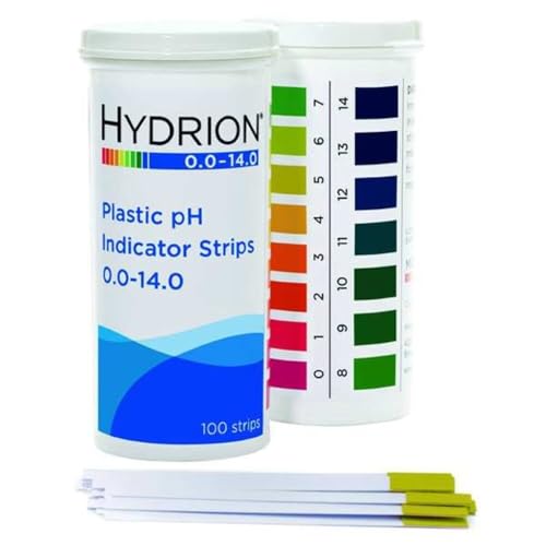 Micro Essential Lab 9800 pH Test Strips, 0.0-14.0, 100 Count