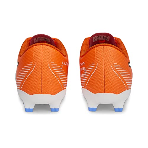 PUMA Ultra Play Firm Ground/Artificial Ground (Toddler/Little Kid/Big Kid) Ultra Orange/Puma White/Blue Glimmer 3 Little Kid M2
