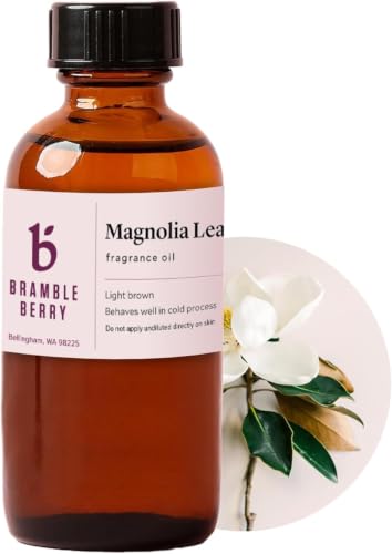 Image of Brambleberry Magnolia Leaf and Tonka Fragrance Oil | Woody Scent for Soap | Magnolia tonka fragrance oil for soap making, lotion, candles, body butter, bath bombs, scrubs, and warm woody floral DIY.