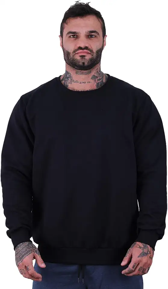 Blusa Moletom Basic MXD Conceito Sem Touca Academia Fitness Casual Lisa Sem Estampa