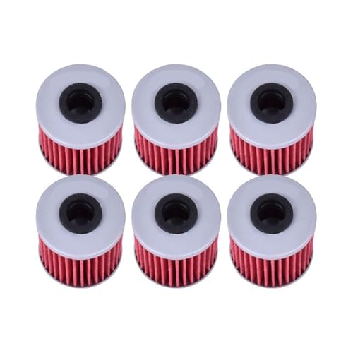 1/6 Pcs Öl Filter Kompatibel for Suzuki FL125 UK110 SDW Adresse RM-Z250 RMZ 250 RMX450 RMX450Z RM-Z450 RMZ450 RMX RMZ 250 450 2004-2018(6pcs)