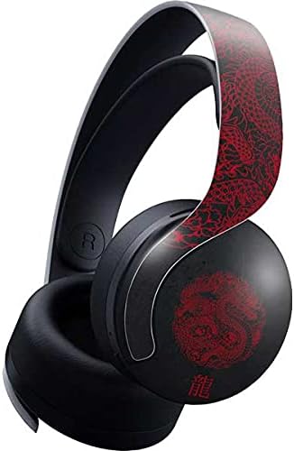 Skinit Decal Gaming Skin Compatible with Pulse 3D Wireless Headset for PS5 Originally Designed Red Dragon Design
