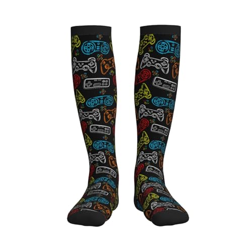 Image of Compression Socks for Women Men Circulation Graduated Supports Socks for Running Travel Nurse Athletic Sports