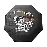 Cool Cute Skull Pirates Umbrella Automatic Auto Open Close Travel Sun Blocking Windproof Umbrellas for Women Men