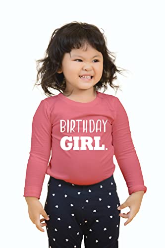 Image of Birthday Girl Shirt Toddler T-Shirt Kid Birthday Party Outfit Tee Gift for Girls 1st 2nd 3rd 4th 5th 6th 7th 8th Tops