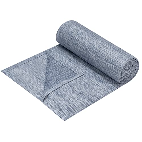 WOLTU Sommerdecke Selbstkühlende Decke Mikrofaser Arc-Chill, Kühldecke mit Q-Max0.45 fürs Schlafen, kühl und hautfreundlich, weiche Sofadecke Reisedecke 150 x 200cm Blau
