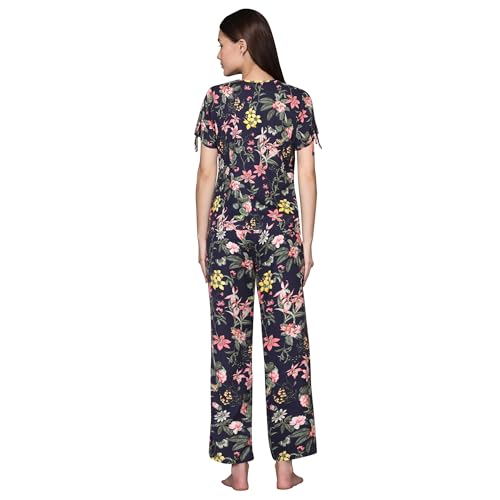 Image of B STORIES Women's Cotton Pyjama Set | Comfort and Relexed Nightsuit for Ladies