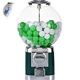 GmpTzitzith Distributeur Automatique Professionnel, Verrouillable Grande Capacité avec Clé, pour Gommes et Capsules, Distributeur de Jouets pour Magasins de Jeux Green