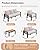 Aluminum Outdoor Patio Furniture Set, 7 Seats Outdoor Sectional with Coffee Table, Patio Conversation Sets with Upgraded Armrests and Cushions for Backyard, Garden and Poolside