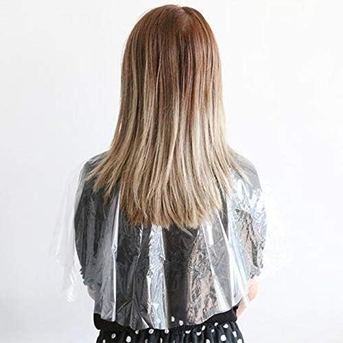 60Pcs Disposable Hairdressing Cape Plastic Waterproof Barber Salon 60×90cm