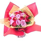 18本バラのスタンディングブーケ (クリスマス)