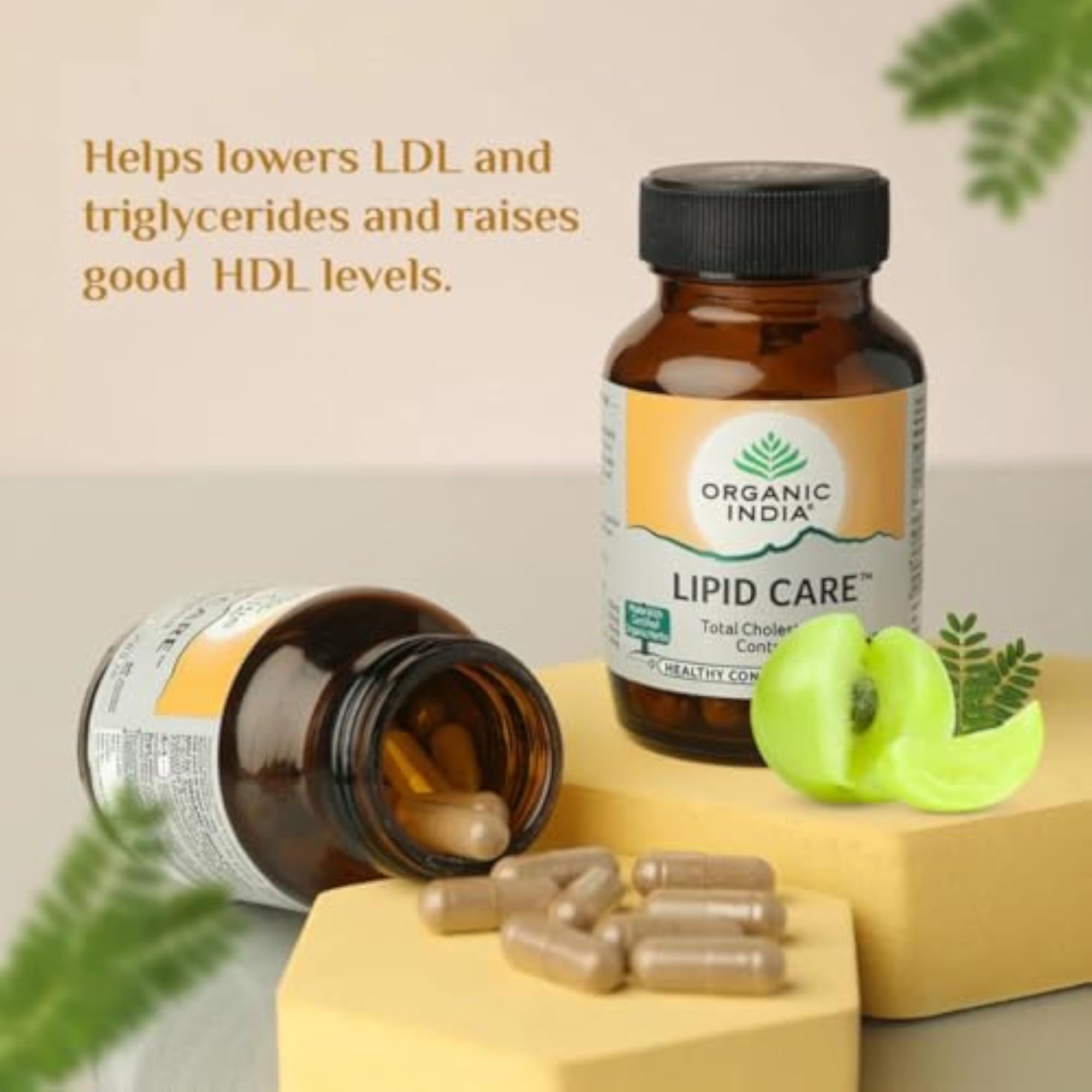 Organic Lipid Care, 60 Capsules Bottle (Pack Of 3)