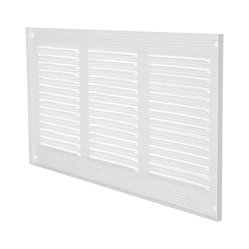 12" x 6" Inch / 300 x 150 mm White Air Vent Cover, Quality Steel Return Air Grilles, for Ceiling and Sidewall, HVAC - Image 3