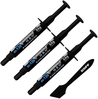 BSFF Thermal Paste, 3.5g with Toolkit CPU Paste Thermal Compound Paste Heatsink for IC/Processor/CPU/All Coolers, Carbon Based High Performance