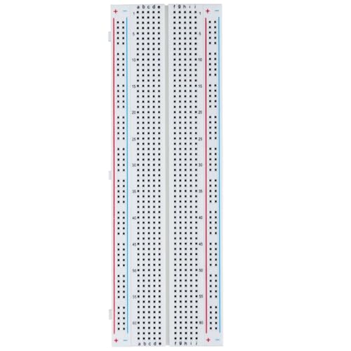 TECHZOCO Placa de Conexiones 800 Contactos sin soldadura, Breadboard, Tabla de prototipos, Tablero sin soldadura, Placa de pruebas, Protoboard, Mini Breadboard, Tabla de conexiones, 800 contactos