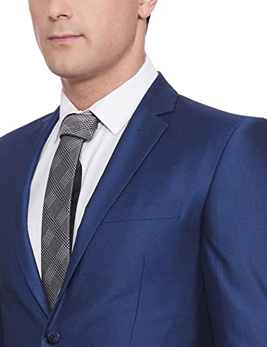 Image of Park Avenue Rayon Blend Men's Full Sleeve NEO FIT Medium Blue Formal Suit