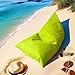 Fodera impermeabile Oxford per chaise longue (senza imbottitura) - Divano letto portatile per adulti Beach Club Outdoor Camping Pool Cuscino morbido per poltrona da salotto (Lemon) immagine