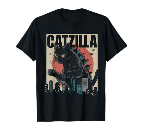 T-shirt vintage catzilla