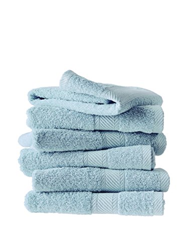 De Witte Lietaer Collection H Lot de 6 Serviettes Coton Turquoise 50 x 100 cm