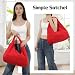 Imagen de Jywmsc Bolsos Hobo de Nailon para Mujer Bolso Tote Grande y Holgado Bolso de Hombro Informal Estilo Hippie con Forma de Media Luna