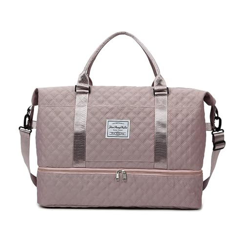 Ganve レディース 大容量 40L 4way 修学 旅行バッグ 1泊2日 2泊3日 人気 おしゃれ キャリーオンバッグ 女性防水 アウトドア スポーツバッグ ジムバッグ 乾湿分離 ドラムバッグ 機内持込 通勤 水泳 ゴルフ 旅行カバン シューズ入れ付き