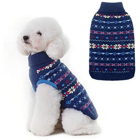 BINGPET Classic Snowflake Dog Jumper Cover