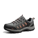 NORTIV 8 Men's Waterproof Hiking Shoes Leather Low-Top Hiking Shoes for Outdoor Trailing Trekking Camping Walking Quest