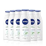 Con aloe vera: la fórmula infusionada con aloe vera y sérum hidratante de esta loción aporta una placentera sensación de frescor y una agradable fragancia
