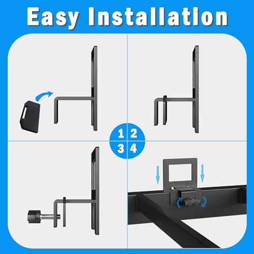 Image of SHLAND Non Slip Mattress Gaskets for Metal Bed Frame,6 PCS Holder in Place Gripper,Keep Mattress from Sliding, Adjustable Anti-Slip Baffle, Black (Pack of 2)