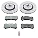 PowerStop Front Brake Kit For Dodge Durango 2018-20 | Jeep Grand Cherokee 2012-20 - Carbon Fiber Ceramic Brake Pads + Drilled & Slotted Rotors Upgrade, K5957-26