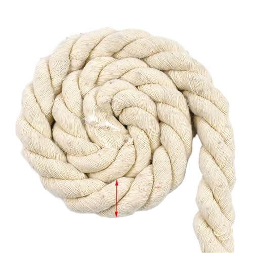 Cordón de macramé de algodón beige para crear tus propios bolsos y tapices decorativos 2