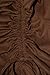 Beautybatik Brown Women Plus Size Cotton Ruched Front Victorian Renaissance Medieval Maxi Ruffled Skirt with Pockets 2X