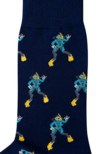 AUSCUFFLINKS Scuba Diver Socks For Him & Her | Fun Aquanaut Snorkeler Socks - Quirky Gift Ideas for Dad and Mum2