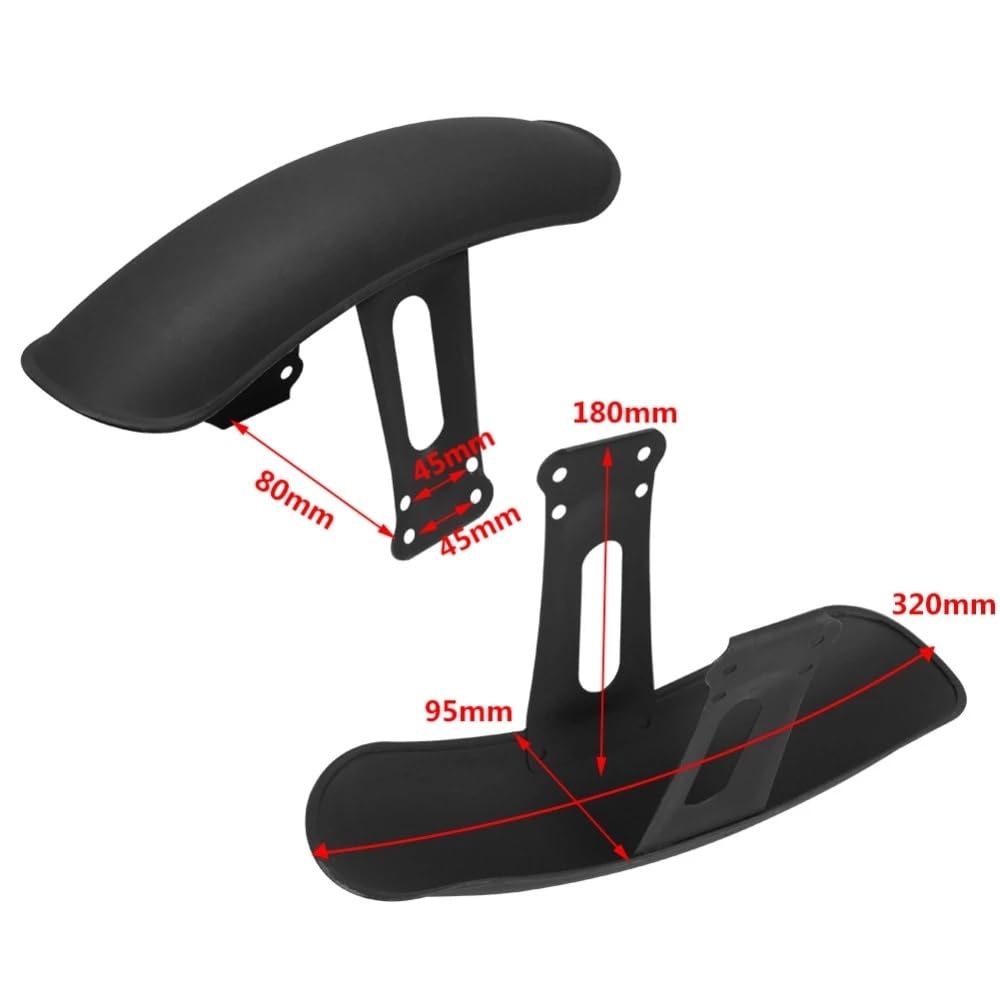 Antispruzzo Universale Moto Parafango Anteriore Universale Per Moto Retro Nero Chrome Parafango Posizione Pneumatici Per CG125 Parafango Moto