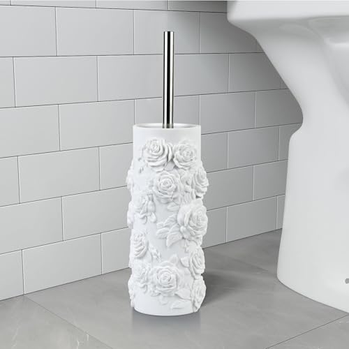 Image of Toilet Brush and Holder Set for Bathroom, Stylish and Durable Cleaning Tool with Modern Design, Compact for Efficient Cleaning