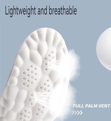 Image of 2 Pairs 4D Cloud Technology Insole - Super Soft Comfort Insoles, Soft Foot Protection Cloud Feeling Insole, U-Shape Memory Foam Insoles (Orange, Women: US 4-8.5)