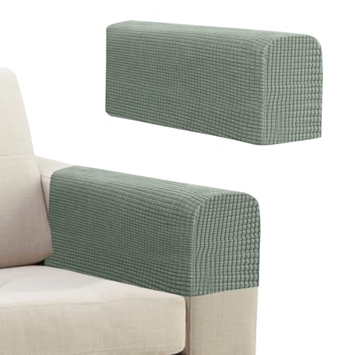 Niuoppy Lot de 2 housses de protection pour accoudoirs de fauteuil, housses d'accoudoirs de canapé anti-dérapantes, housses d'accoudoirs épaisses pour...