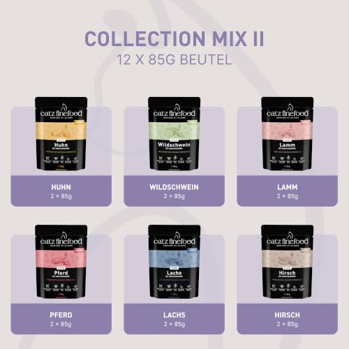 catz finefood Pure Collection Mix Katzenfutter nass, 24 x 85g Pouch – Ansicht 4