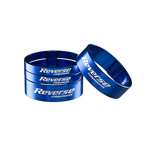 Reverse Gabelschaft Spacer Set Ultra- Light Alu 1 1/8 dunkel blau – Ansicht 1