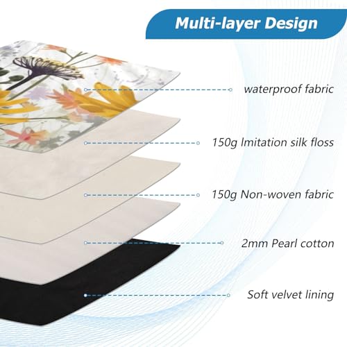 Funda para portátil Butterfly Flowers 13-14 pulgadas miniatura 4