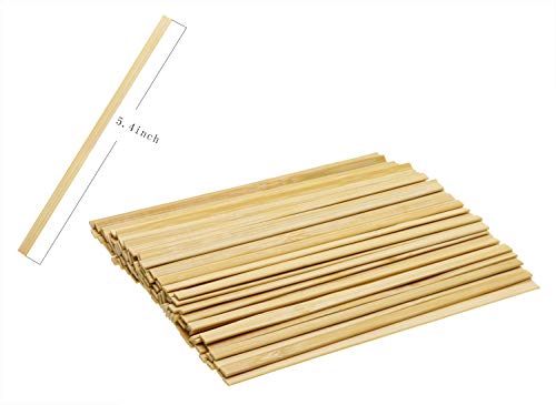 Mini Skater 5.4 Inch Bamboo Coffee Stirrers Eco Friendly Biodegradable Stir Sticks For Tea Hot Cold Beverages (100) #TOP2