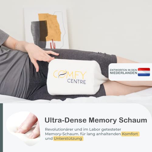 Kniekissen Comfycentre für Seitenschläfer mit orthopädischer Unterstützung