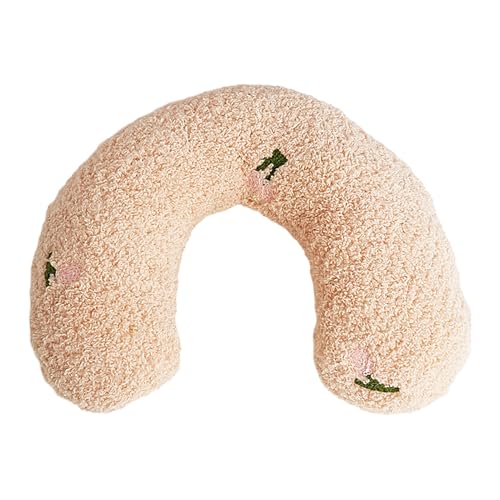 猫の枕 - u字型の猫枕|猫を落ち着かせる猫|ペットネック枕|ハーフドーナツの抱きしめ|小さな犬と屋内の猫のためのペット用品、ペットの屋内首のサポートを提供する