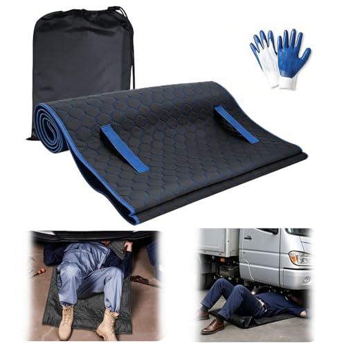 Rolling Creeper Mat Magical Creeper Rolling Mat 60x28 Portable Mechanic Creeper Automotive Repair Mat - Perfect for Working On The Ground Special Roads Self Driving Long-Distance Trucks(Blue)