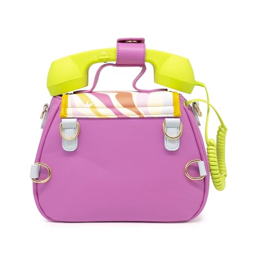Bewaltz Novelty Handbag, Fun Shape Tween Style - Crossbody (Ring Ring Phone Convertible Handbag - Retro Vibes)3