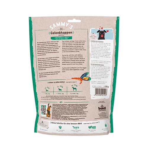 bosch TIERNAHRUNG Sammy’s Gelenkhappen | Funktionssnack für Hunde | Zur aktiven Unterstützung der Knorpel und Gelenke | 1 x 350 g (Packung mit 2)
