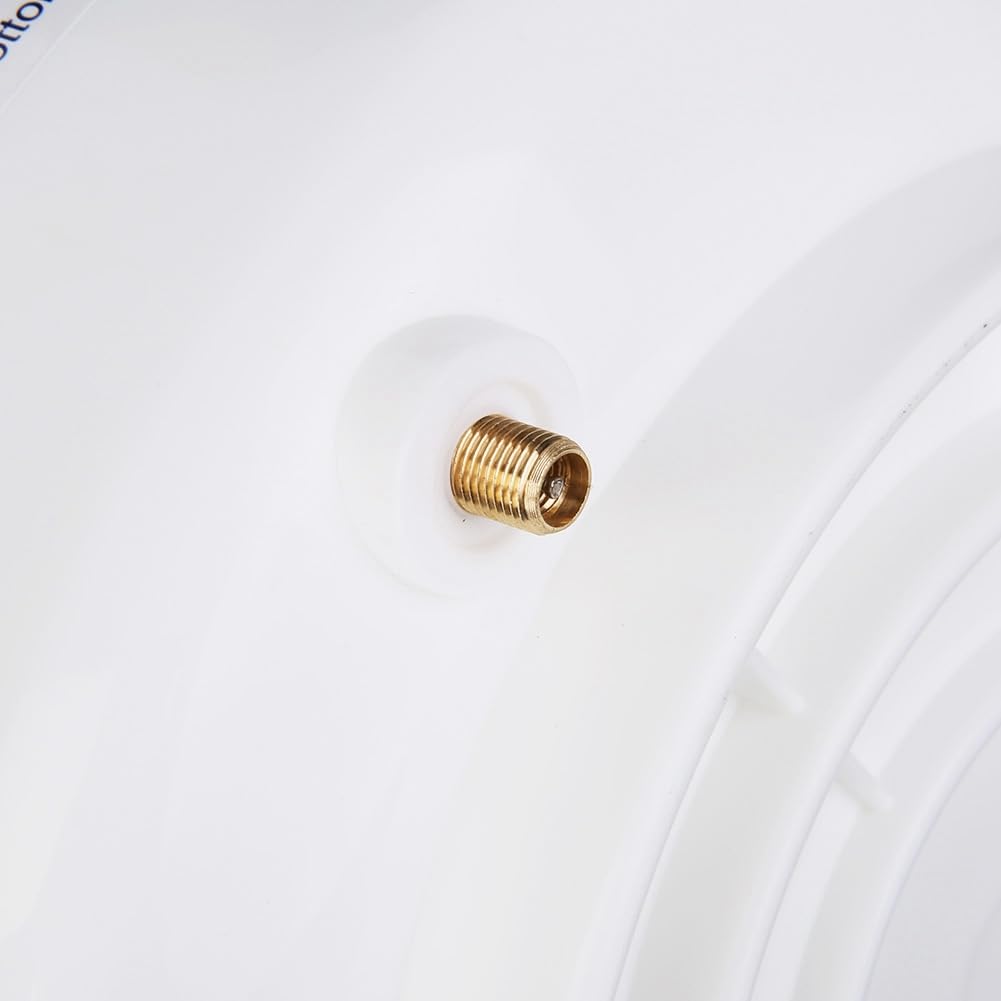 KUIDAMOS Tanques Presurizados 12L, Tanque Presurizado Antienvejecimiento Válvula de 2 Puntos con Metal Premium para Trabajo de 1-45 ℃ para de Purificación de Agua de ósmosis Inversa