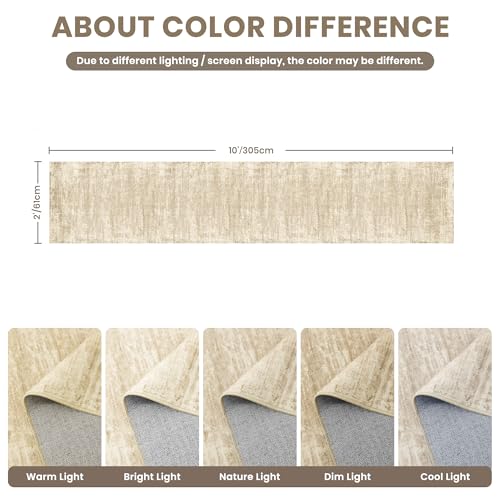 zesthome Long Hallway Runner Rugs - Washable Rug 2x10, Stain Resistant Soft Kitchen Runner, Anti Slip Backing Abstract Runner Rugs for Entrance, Bedroom, Living Room, Laundry, Stair